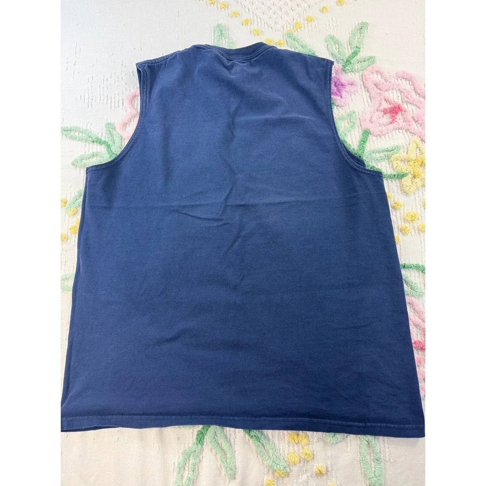 Nike Athletics Navy Blue Sleeveless Athletic Tank‎ Top Men's Size M